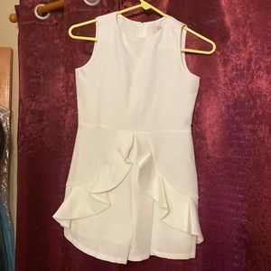 Girls white Romper